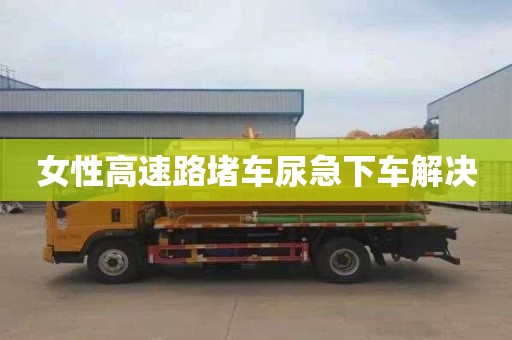 女性高速路堵车尿急下车解决