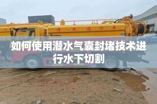 如何使用潜水气囊封堵技术进行水下切割