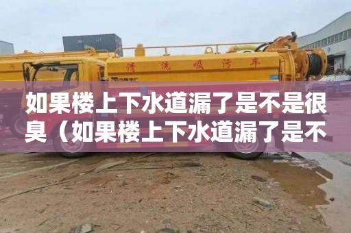 如果楼上下水道漏了是不是很臭（如果楼上下水道漏了是不是很臭怎么清除）