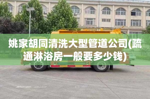 姚家胡同清洗大型管道公司(疏通淋浴房一般要多少钱)