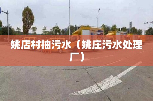 姚店村抽污水（姚庄污水处理厂）