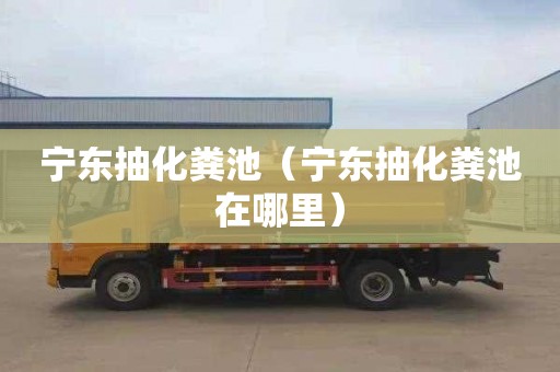 宁东抽化粪池（宁东抽化粪池在哪里）