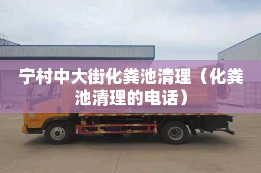 宁村中大街化粪池清理（化粪池清理的电话）
