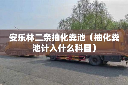 安乐林二条抽化粪池（抽化粪池计入什么科目）