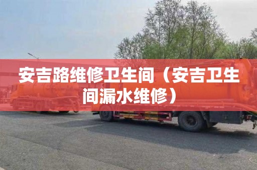 安吉路维修卫生间（安吉卫生间漏水维修）