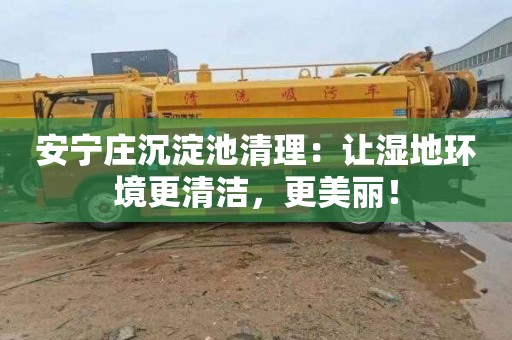 安宁庄沉淀池清理：让湿地环境更清洁，更美丽！