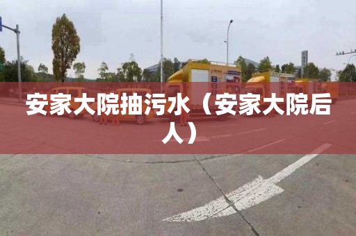 安家大院抽污水（安家大院后人）