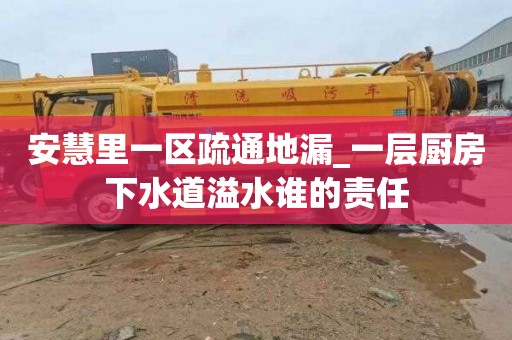 安慧里一区疏通地漏_一层厨房下水道溢水谁的责任