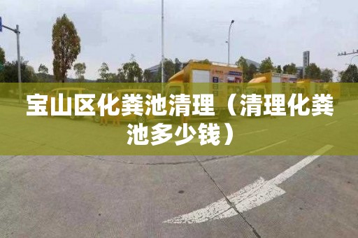 宝山区化粪池清理（清理化粪池多少钱）