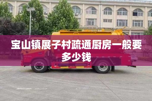 宝山镇展子村疏通厨房一般要多少钱