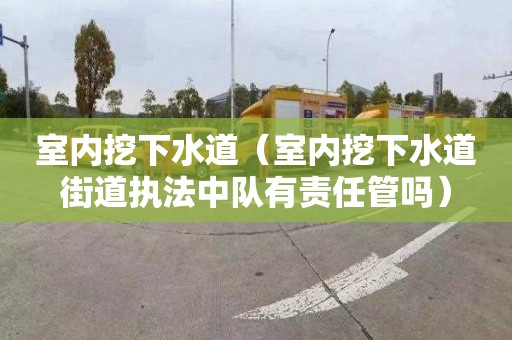 室内挖下水道（室内挖下水道街道执法中队有责任管吗）
