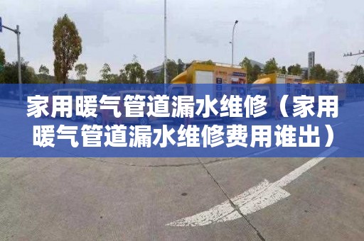 家用暖气管道漏水维修（家用暖气管道漏水维修费用谁出）