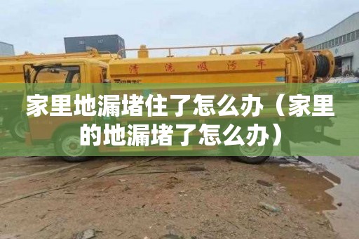 家里地漏堵住了怎么办（家里的地漏堵了怎么办）