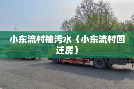 小东流村抽污水（小东流村回迁房）