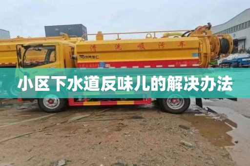 小区下水道反味儿的解决办法