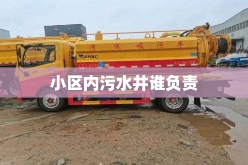 小区内污水井谁负责