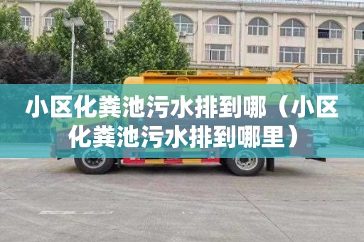 小区化粪池污水排到哪（小区化粪池污水排到哪里）