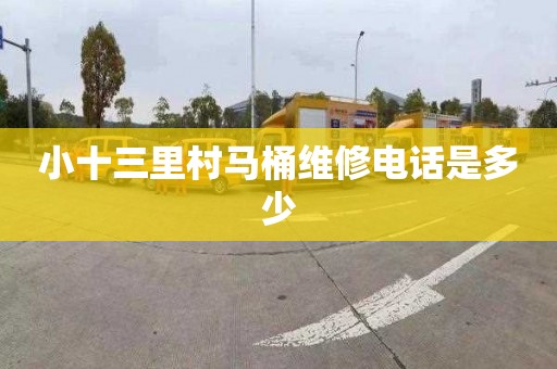 小十三里村马桶维修电话是多少
