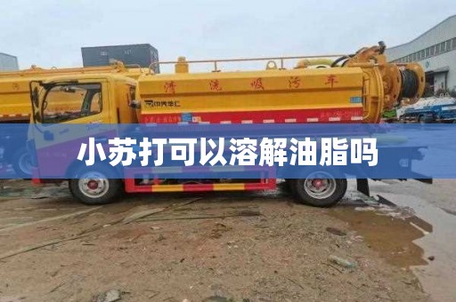 小苏打可以溶解油脂吗
