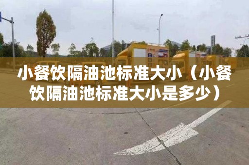 小餐饮隔油池标准大小（小餐饮隔油池标准大小是多少）