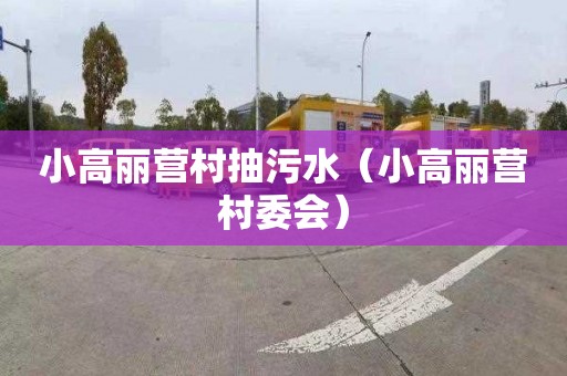 小高丽营村抽污水（小高丽营村委会）