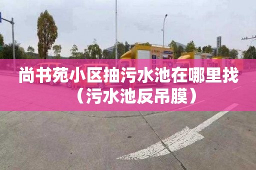 尚书苑小区抽污水池在哪里找（污水池反吊膜）
