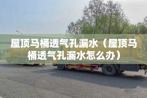 屋顶马桶透气孔漏水（屋顶马桶透气孔漏水怎么办）