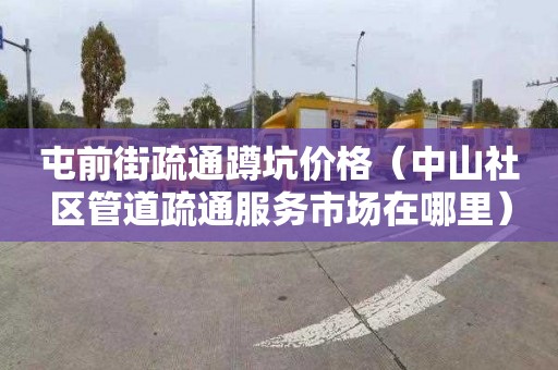 屯前街疏通蹲坑价格（中山社区管道疏通服务市场在哪里）