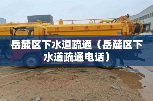 岳麓区下水道疏通（岳麓区下水道疏通电话）