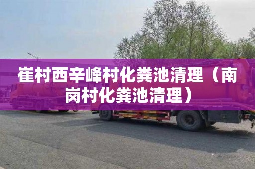崔村西辛峰村化粪池清理（南岗村化粪池清理）
