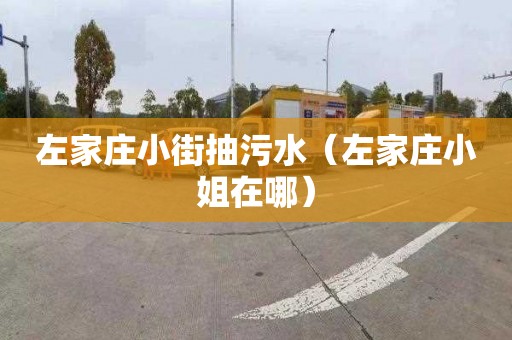 左家庄小街抽污水（左家庄小姐在哪）