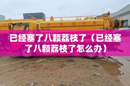 已经塞了八颗荔枝了（已经塞了八颗荔枝了怎么办）