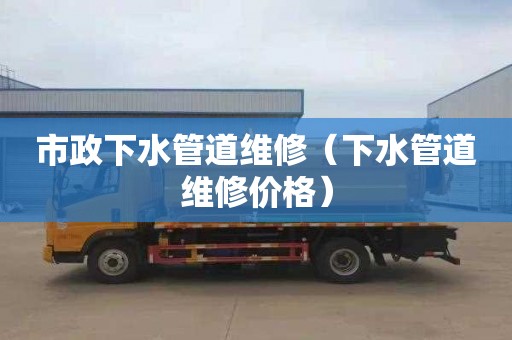 市政下水管道维修（下水管道维修价格）