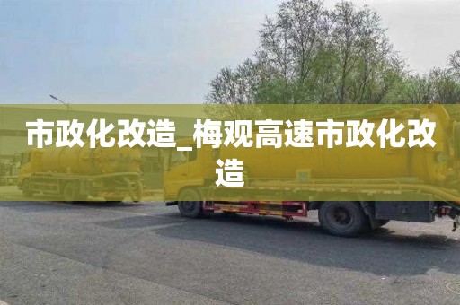 市政化改造_梅观高速市政化改造