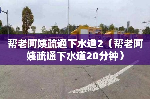 帮老阿姨疏通下水道2（帮老阿姨疏通下水道20分钟）