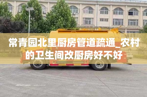常青园北里厨房管道疏通_农村的卫生间改厨房好不好