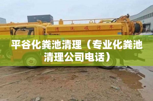 平谷化粪池清理（专业化粪池清理公司电话）