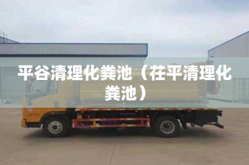 平谷清理化粪池（茌平清理化粪池）