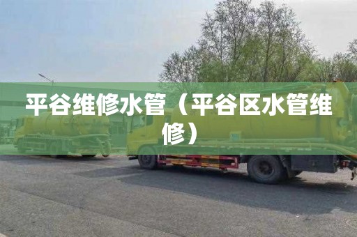 平谷维修水管（平谷区水管维修）