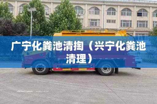 广宁化粪池清掏（兴宁化粪池清理）