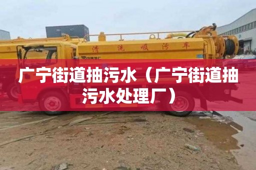 广宁街道抽污水（广宁街道抽污水处理厂）