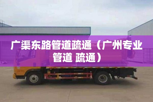 广渠东路管道疏通（广州专业管道 疏通）