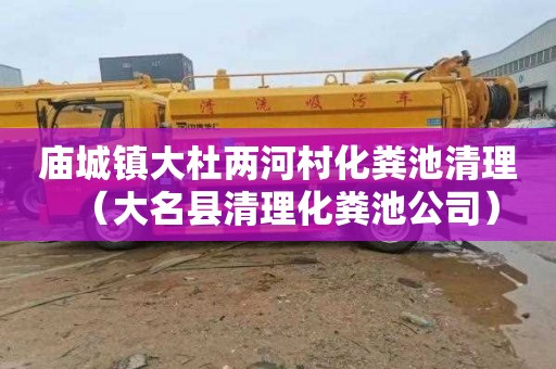 庙城镇大杜两河村化粪池清理（大名县清理化粪池公司）