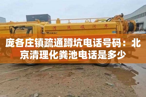 庞各庄镇疏通蹲坑电话号码：北京清理化粪池电话是多少