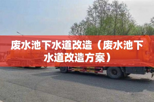 废水池下水道改造（废水池下水道改造方案）