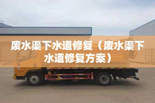 废水渠下水道修复（废水渠下水道修复方案）
