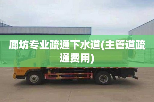 廊坊专业疏通下水道(主管道疏通费用)