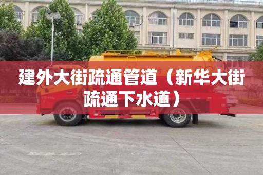 建外大街疏通管道（新华大街疏通下水道）