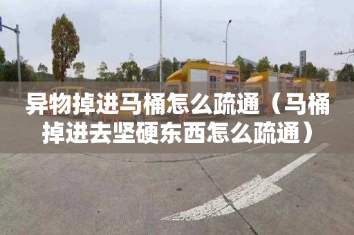 异物掉进马桶怎么疏通（马桶掉进去坚硬东西怎么疏通）