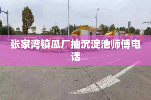 张家湾镇瓜厂抽沉淀池师傅电话
